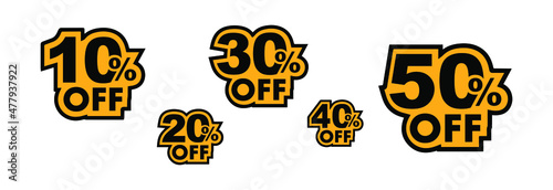 10,50%off sign on white background 