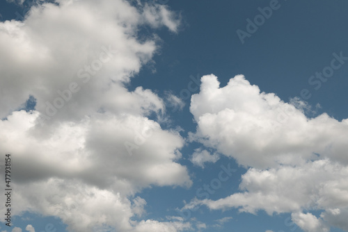 Blue sky background with clouds