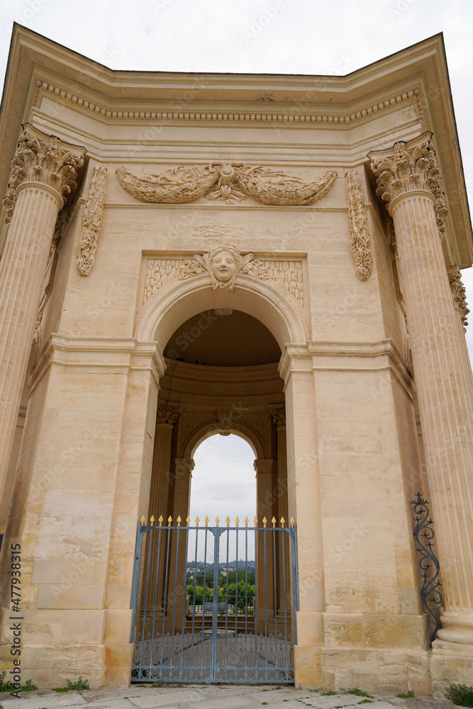 Royale de Peyro Square Saint Clement Aqueduct building arch in Montpellier