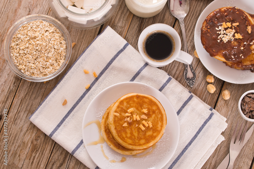 Honey Pancakes. Honey Pancakes.