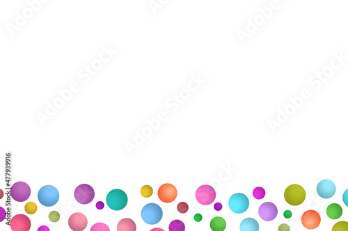 Light multicolor background, colorful vector texture with circles. Splash effect banner. Dotted abstract illustration with blurred drops of rain. Pattern for web page, banner,poster, card © Alla