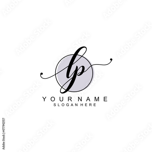 LP initial Luxury logo design collection