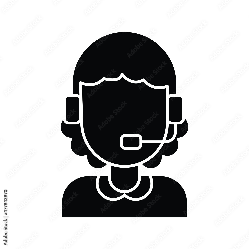 customer service Vector icon which is suitable for commercial work and easily modify or edit it


