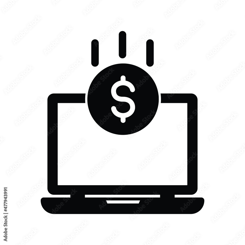 Online Payment Vector icon which is suitable for commercial work and easily modify or edit it

