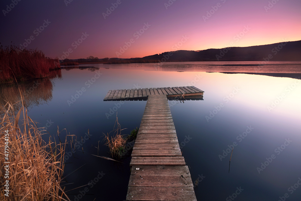 Fototapeta premium Steg am See
