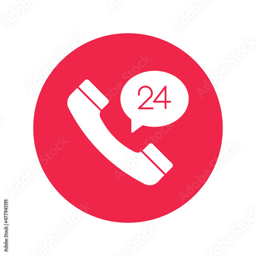 24 Service Vector icon which is suitable for commercial work and easily modify or edit it
