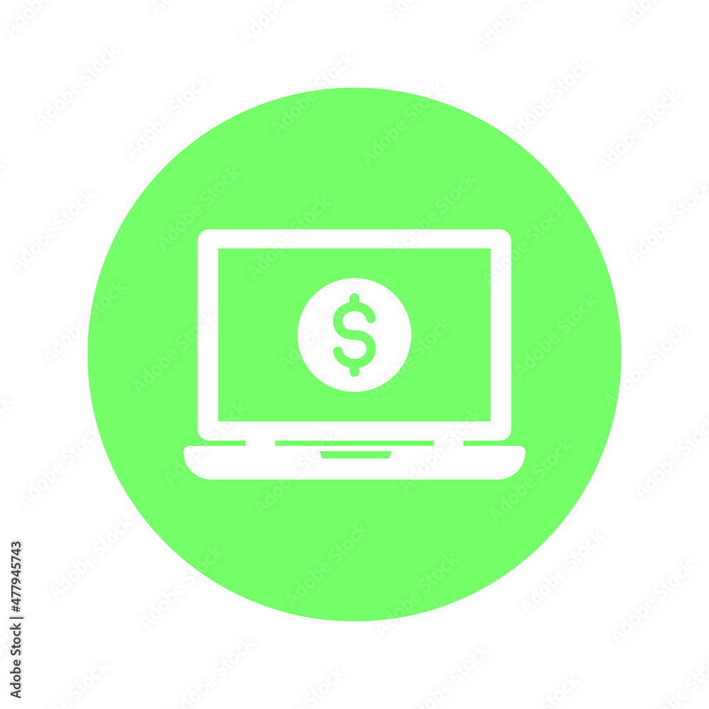 Laptop Dollar Vector icon which is suitable for commercial work and easily modify or edit it
Laptop Dollar Vector icon which is suitable for commercial work and easily modify or edit it
