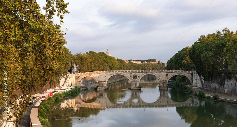 Ponte Sisto bridge in Rome 