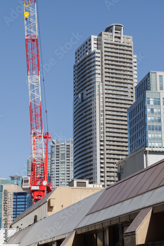 Wallpaper Mural 浜松町駅から見える街の風景　港区、浜松町駅周辺 Torontodigital.ca