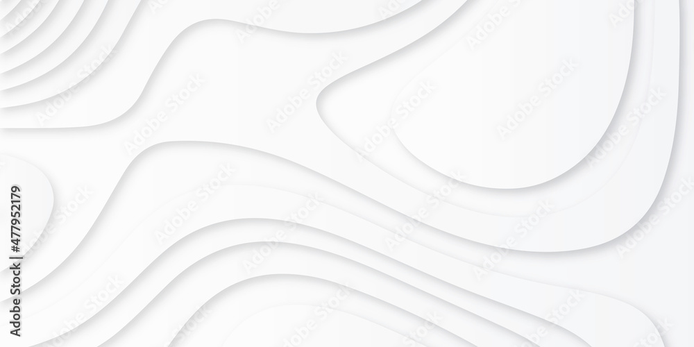 Abstract paper cut white background, white paper cut background abstract realistic papercut decoration textured with wavy layers and shadow. Paper art 3d vector banner. Abstract paper cut white background, white paper cut background abstract realistic papercut decoration textured with wavy layers and shadow. Paper art 3d vector banner.