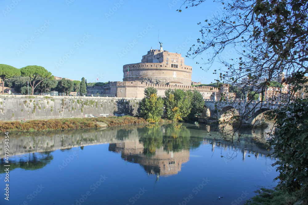 Roma , lungotevere Ponte Castel sant'Angelo