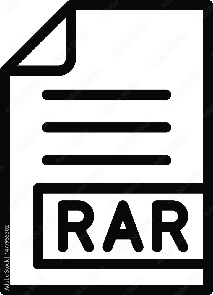 RAR Vector Icon Desing Illustration RAR Vector Icon Desing Illustration