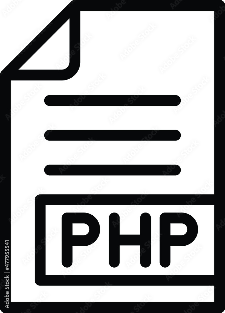 PHP Vector Icon Desing Illustration PHP Vector Icon Desing Illustration