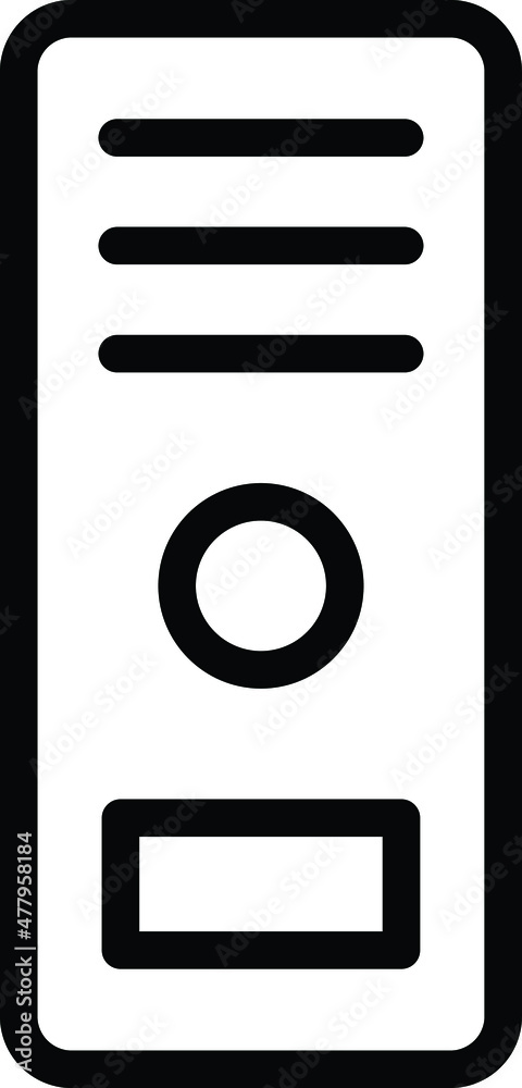 Computer case Vector Icon Design Illustration Computer case Vector Icon Design Illustration