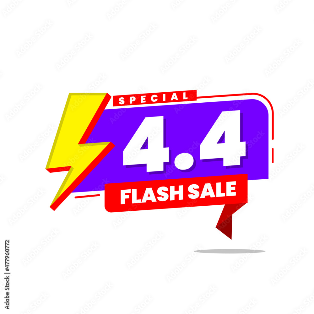 Flash Sales 4.4 Promotion Banner Template Flash Sales 4.4 Promotion Banner Template