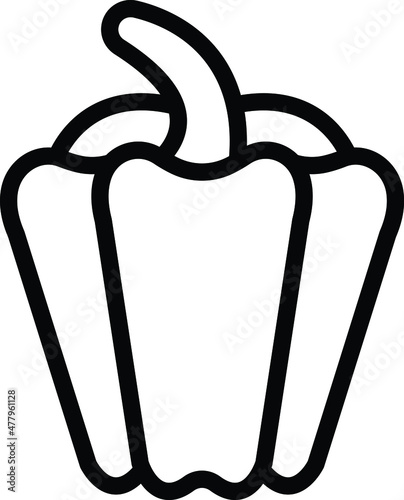 Capsicum Vector Icon Design Illustration