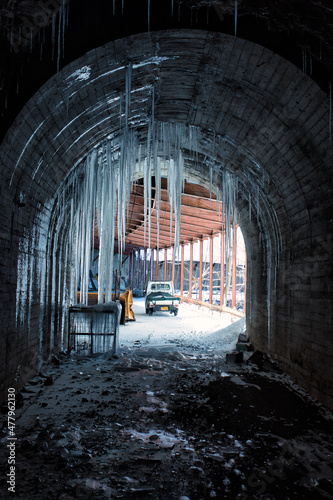 tunnel in the dark