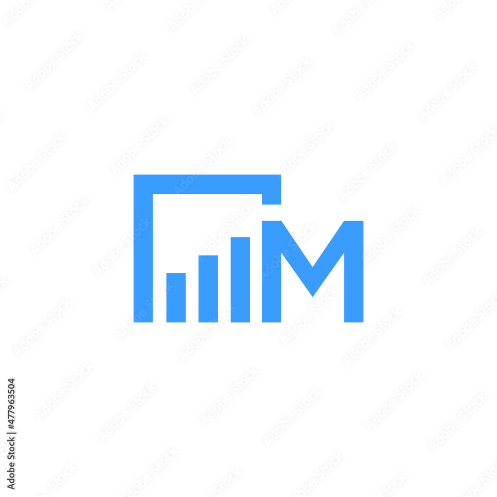 Letter M logo, icon, symbol, progress, finance, professional, business logo, letter mark, monogram, unique, app Letter M logo, icon, symbol, progress, finance, professional, business logo, letter mark, monogram, unique, app