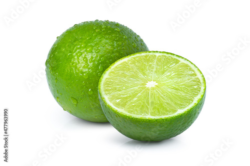 lime isolated on white background