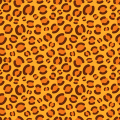 Ingelijste posters Oranje patronen Tijgerhuid dierenprint naadloze textuur  © c_atta