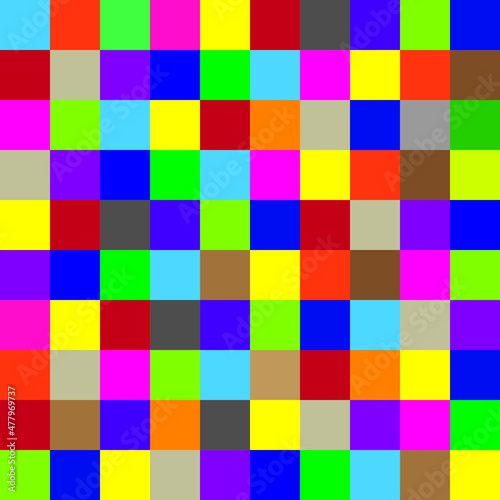 Astract colorful rectangle shape, block pattern, mosaic. Vector illustration.