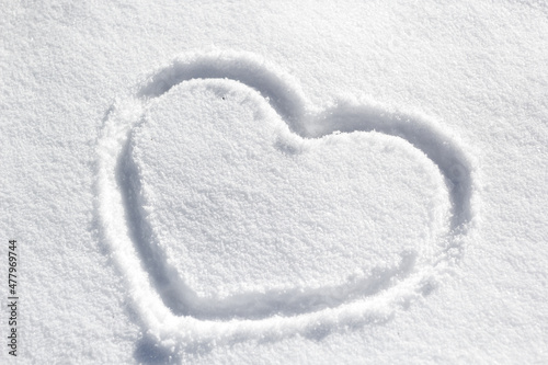 Herz im Schnee