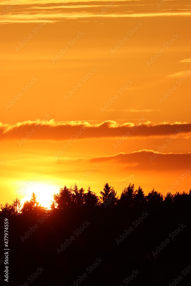 Obraz premium Sunset in the mountains