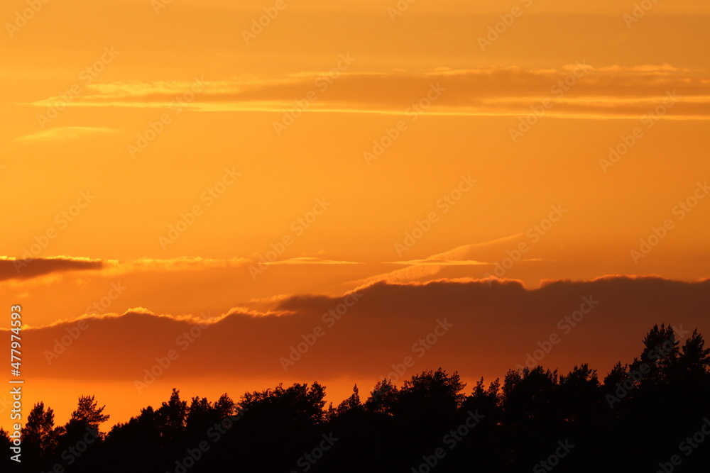 Fototapeta premium Sunset in the mountains