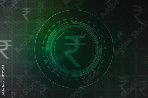 Category 1 Growth of Indian stock market, Stock market Business graph. Abstract finance background, Stock market chart, Indian Rupee symbol on financial Background