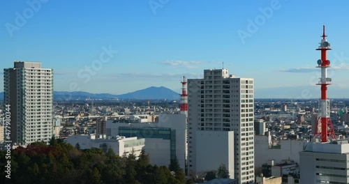 栃木県庁から見える宇都宮市街地の景色 photo