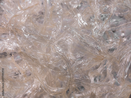 The gellant agent agar-agar white natural seawed dry stick very close macro shot food background photo