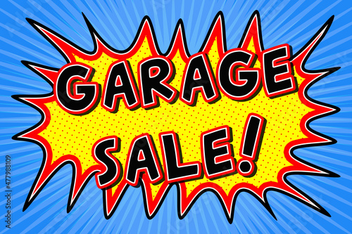 Garage Sale Sign Illustration