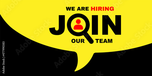 We are hiring, join our team illustration
