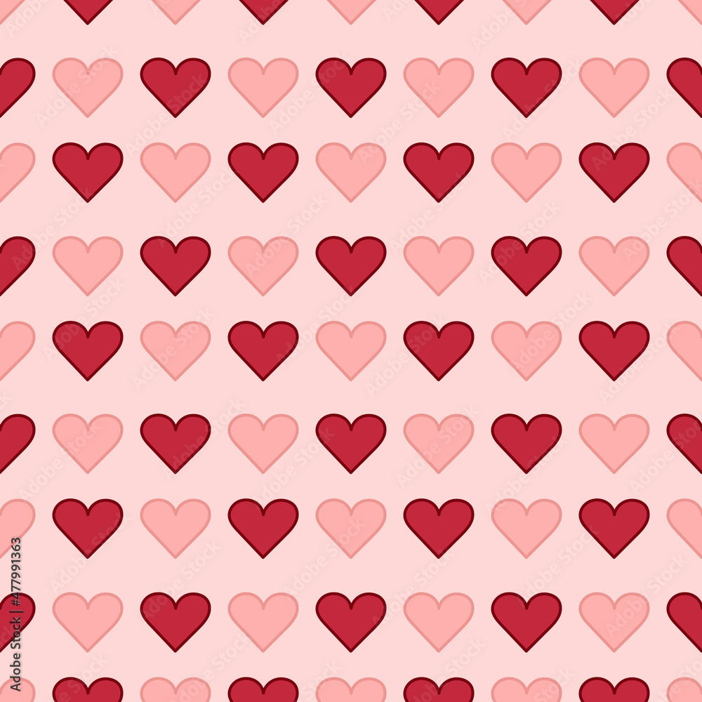 Heart Icon. Valentine's Day.Heart background.Vector Illustration