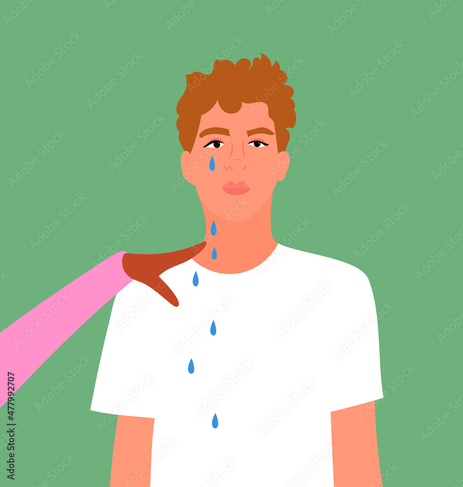 person receiving support and comfort by their community during depression episode person receiving support and comfort by their community during depression episode