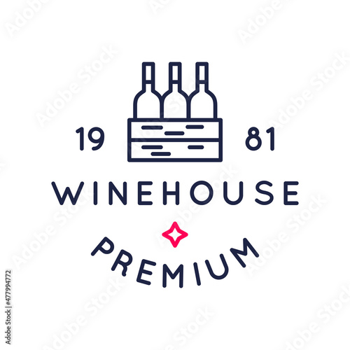 Canvas Print Winehouse logo, icon