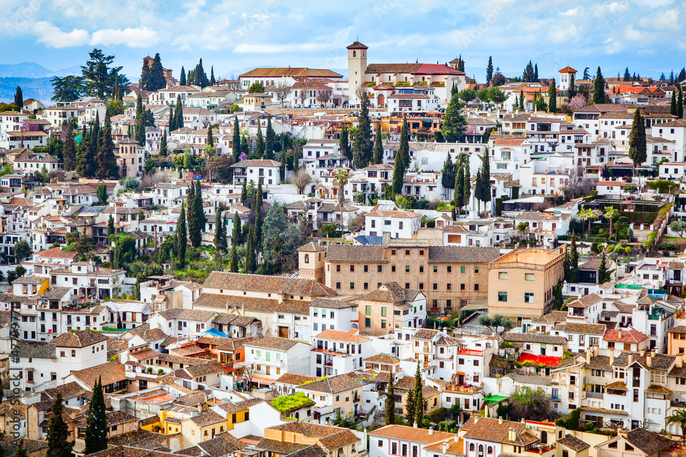 Old town of Granada in Spain