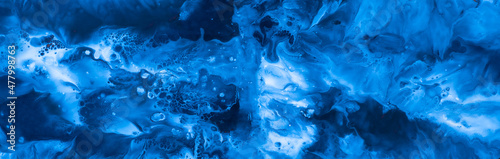 abstract acrylic blue pattern background