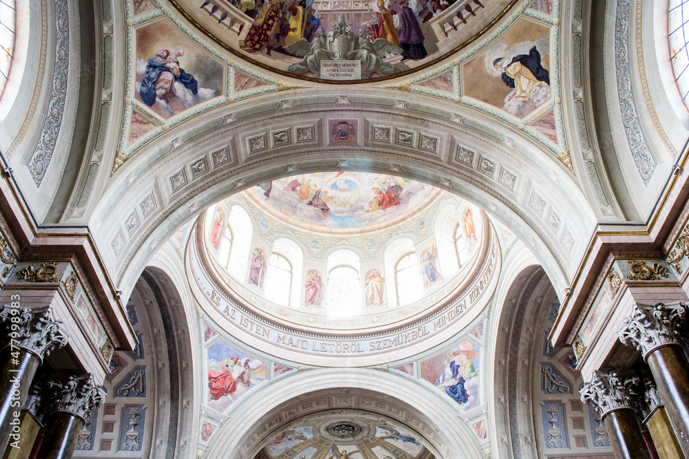 Church interior, photography. Europe, Hungary