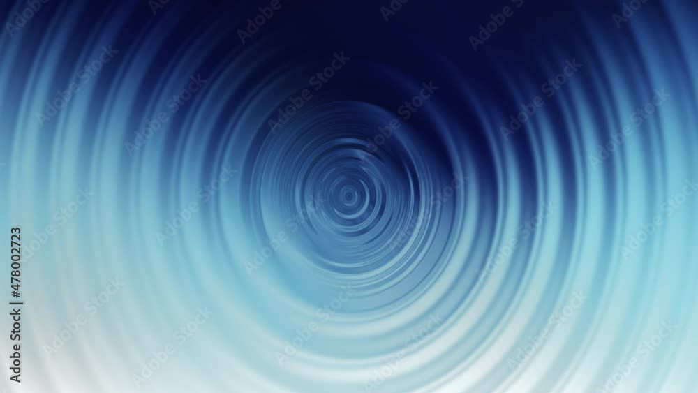 Blue ripples abstract animated background, liquid waves effect