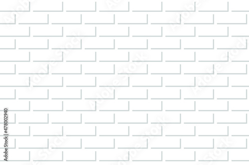 White brick wall vector illustration. Stone wall background. Vintage bricks pattern for wallpaper design. Seamless vector texture. 