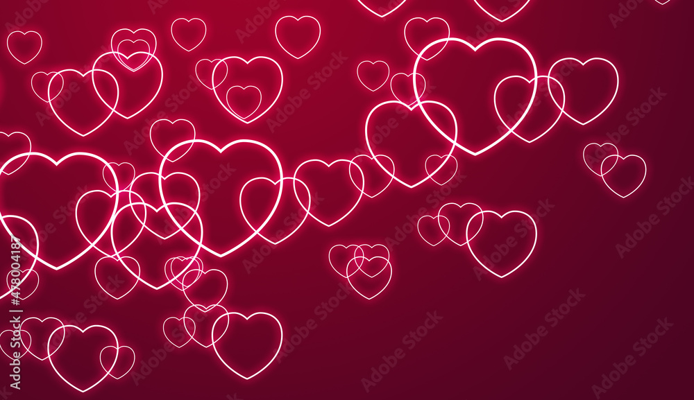 sfondo, cuore, cuoricini, san valentino, festa degli innamorati, cuori  Stock Illustration