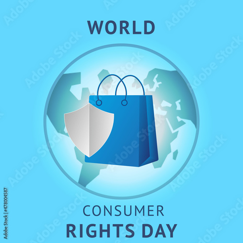 World Consumer Rights Day, Consumer rights day, consumer day, Rights day vector illustration. 15 March