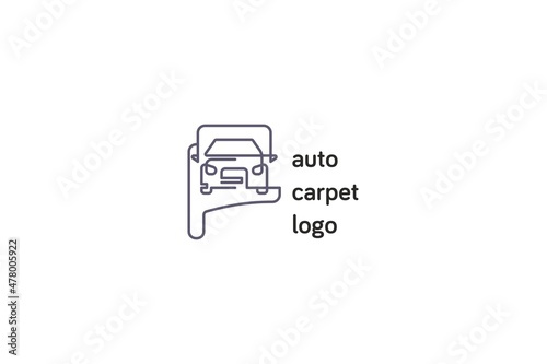 Template logo for auto carpet production