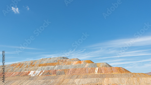 Mountains in Riotinto mine in Huelva, Spain photo