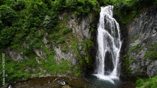 The Saut deth Pish waterfall in the Val d’Aran. photo