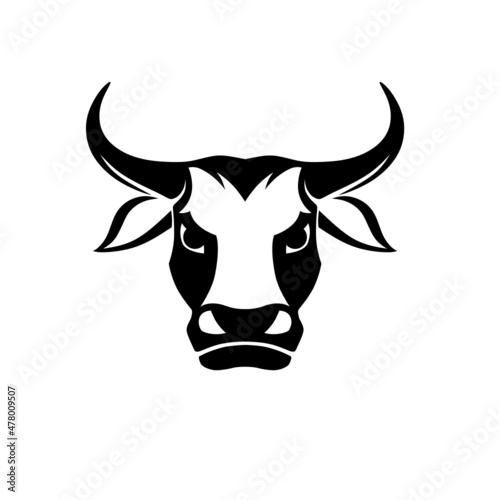 Bull. head. Vector bull's head