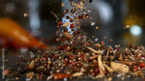 Freeze Motion Shot of Falli...