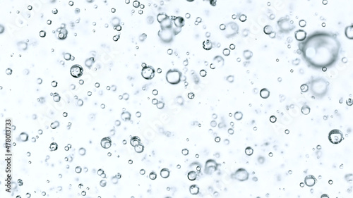Moving Bubbles on White Bac...