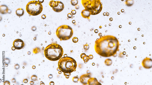 Moving Bubbles on White Bac...